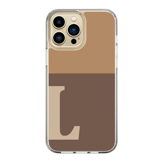 Slim Protection Case［ Original - initial two tone - L brown ］