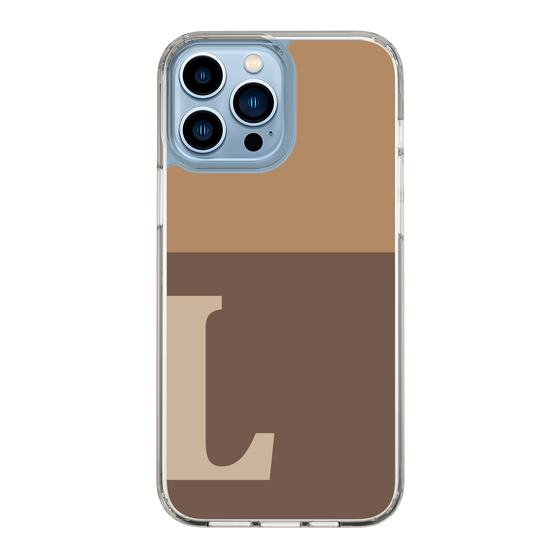 Slim Protection Case［ Original - initial two tone - L brown ］