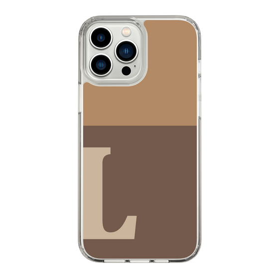 Slim Protection Case［ Original - initial two tone - L brown ］