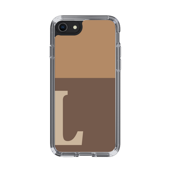 Slim Protection Case［ Original - initial two tone - L brown ］