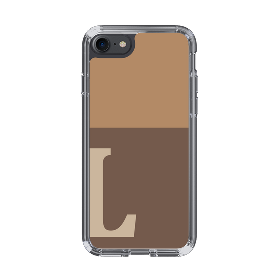 Slim Protection Case［ Original - initial two tone - L brown ］
