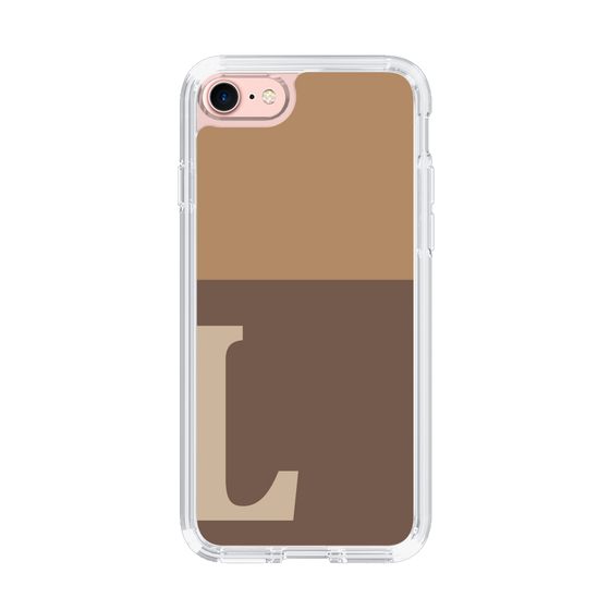 Slim Protection Case［ Original - initial two tone - L brown ］