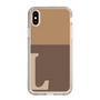 Slim Protection Case［ Original - initial two tone - L brown ］