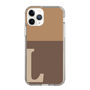 Slim Protection Case［ Original - initial two tone - L brown ］