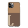 Slim Protection Case［ Original - initial two tone - L brown ］
