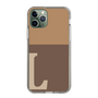 Slim Protection Case［ Original - initial two tone - L brown ］
