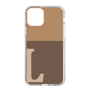Slim Protection Case［ Original - initial two tone - L brown ］