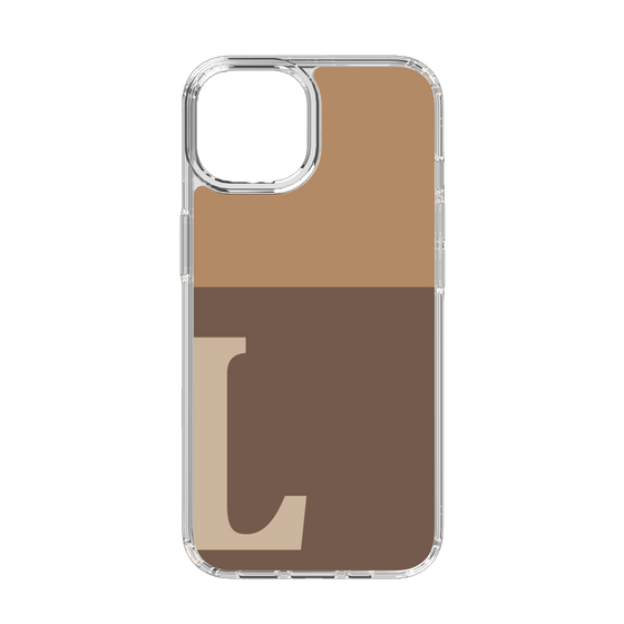 Slim Protection Case［ Original - initial two tone - L brown ］