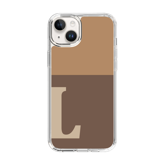 Slim Protection Case［ Original - initial two tone - L brown ］