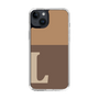 Slim Protection Case［ Original - initial two tone - L brown ］