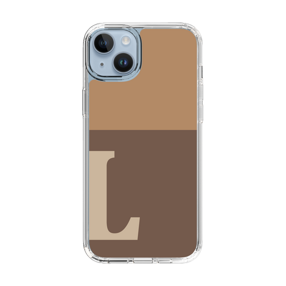 Slim Protection Case［ Original - initial two tone - L brown ］