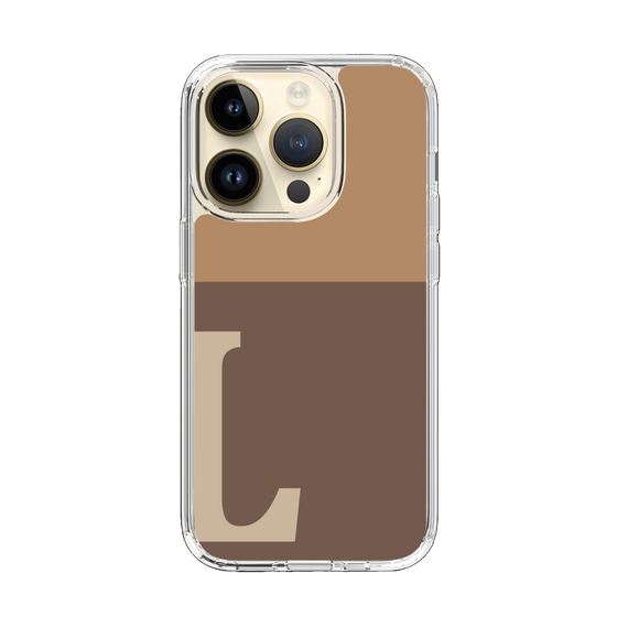 Slim Protection Case［ Original - initial two tone - L brown ］