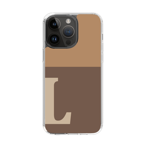 Slim Protection Case［ Original - initial two tone - L brown ］