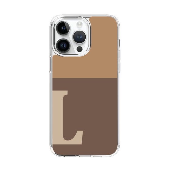 Slim Protection Case［ Original - initial two tone - L brown ］