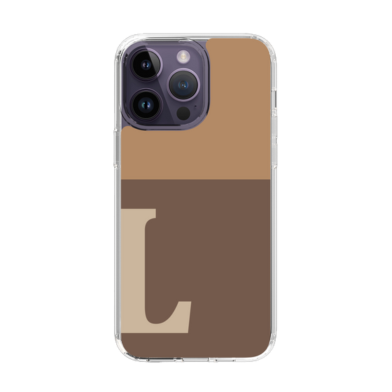 Slim Protection Case［ Original - initial two tone - L brown ］