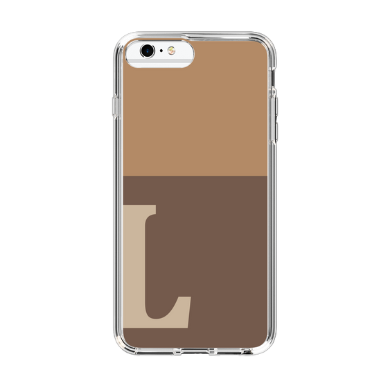 Slim Protection Case［ Original - initial two tone - L brown ］