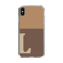 Slim Protection Case［ Original - initial two tone - L brown ］
