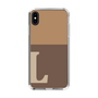 Slim Protection Case［ Original - initial two tone - L brown ］