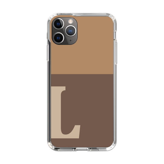 Slim Protection Case［ Original - initial two tone - L brown ］