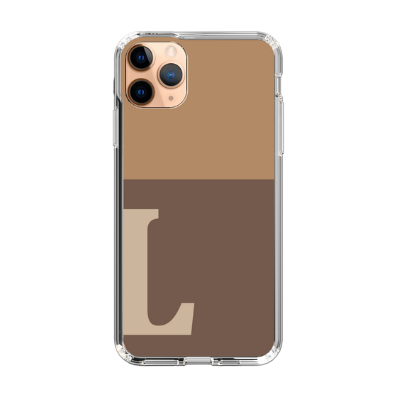 Slim Protection Case［ Original - initial two tone - L brown ］