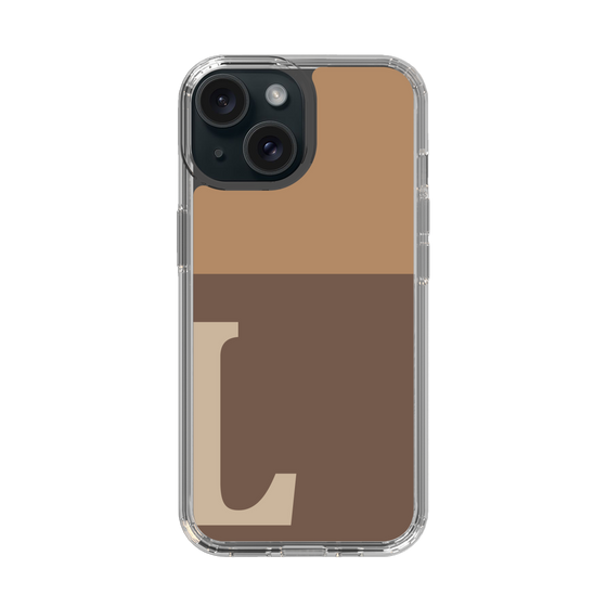 Slim Protection Case［ Original - initial two tone - L brown ］