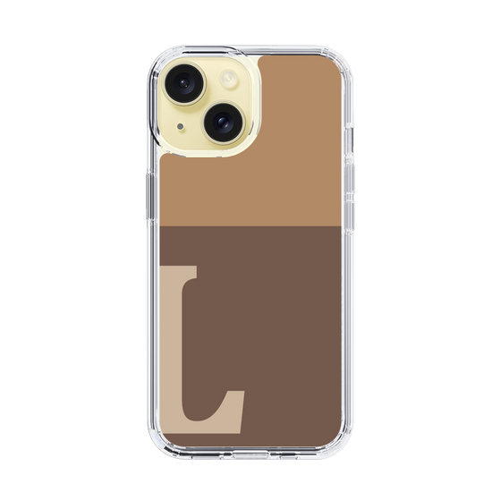 Slim Protection Case［ Original - initial two tone - L brown ］