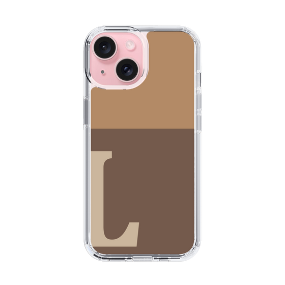 Slim Protection Case［ Original - initial two tone - L brown ］