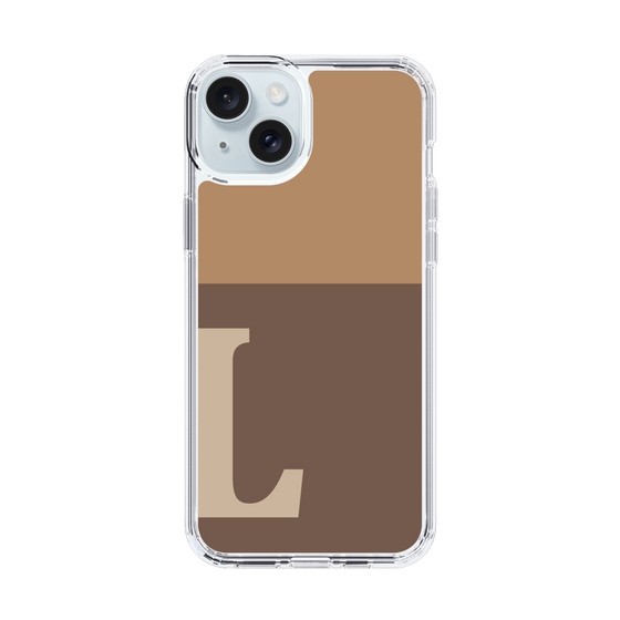Slim Protection Case［ Original - initial two tone - L brown ］