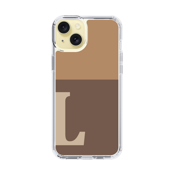 Slim Protection Case［ Original - initial two tone - L brown ］