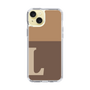 Slim Protection Case［ Original - initial two tone - L brown ］
