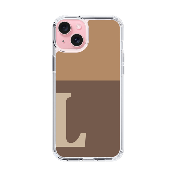 Slim Protection Case［ Original - initial two tone - L brown ］