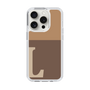 Slim Protection Case［ Original - initial two tone - L brown ］