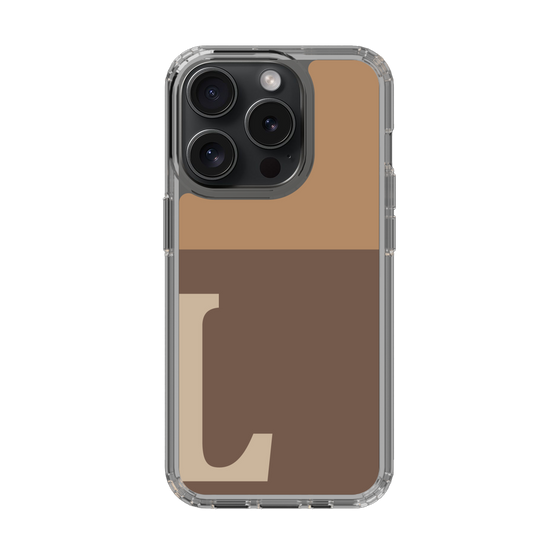 Slim Protection Case［ Original - initial two tone - L brown ］