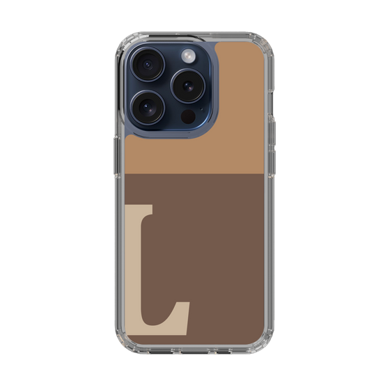 Slim Protection Case［ Original - initial two tone - L brown ］
