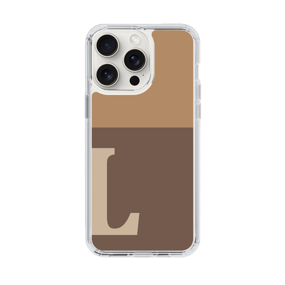 Slim Protection Case［ Original - initial two tone - L brown ］