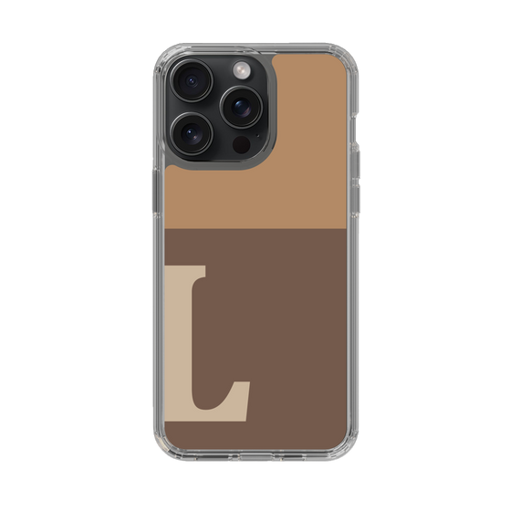 Slim Protection Case［ Original - initial two tone - L brown ］