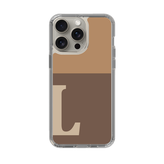 Slim Protection Case［ Original - initial two tone - L brown ］