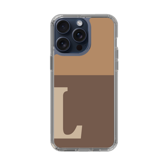 Slim Protection Case［ Original - initial two tone - L brown ］