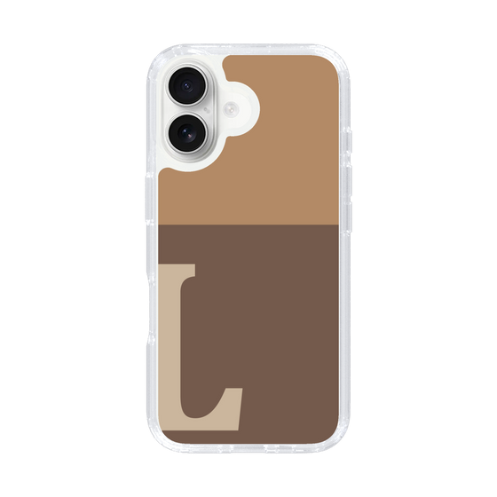 Slim Protection Case［ オリジナル - initial two tone - L brown ］