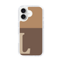 Slim Protection Case［ オリジナル - initial two tone - L brown ］