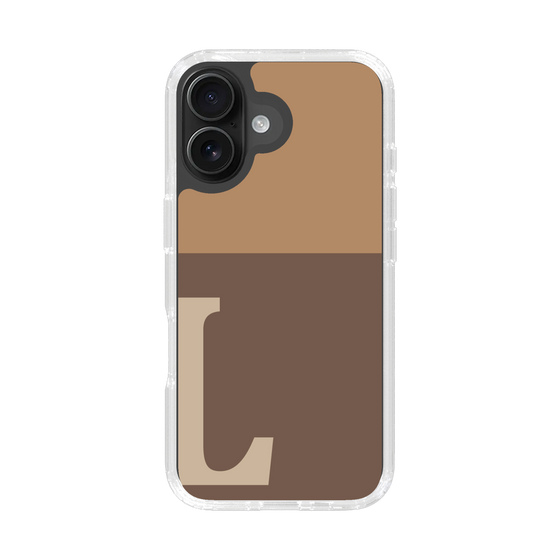 Slim Protection Case［ オリジナル - initial two tone - L brown ］