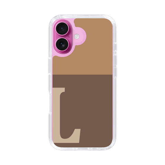 Slim Protection Case［ オリジナル - initial two tone - L brown ］