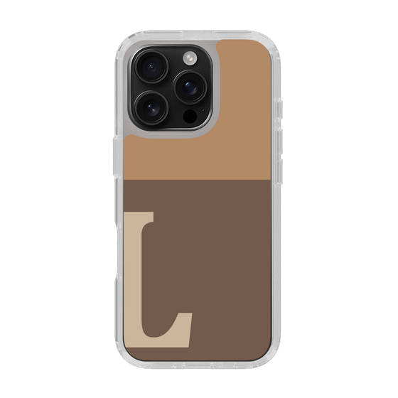 Slim Protection Case［ オリジナル - initial two tone - L brown ］