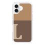 Slim Protection Case［ オリジナル - initial two tone - L brown ］
