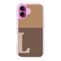 Slim Protection Case［ オリジナル - initial two tone - L brown ］