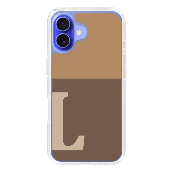 Slim Protection Case［ オリジナル - initial two tone - L brown ］