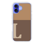 Slim Protection Case［ オリジナル - initial two tone - L brown ］