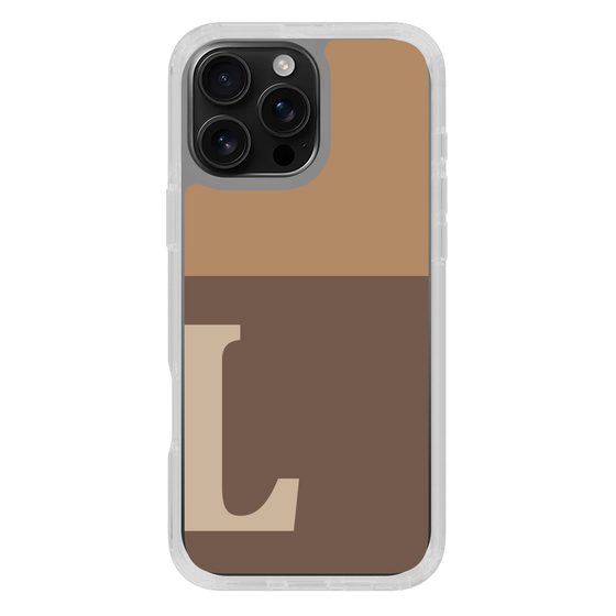 Slim Protection Case［ オリジナル - initial two tone - L brown ］