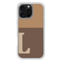 Slim Protection Case［ オリジナル - initial two tone - L brown ］