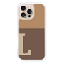 Slim Protection Case［ オリジナル - initial two tone - L brown ］